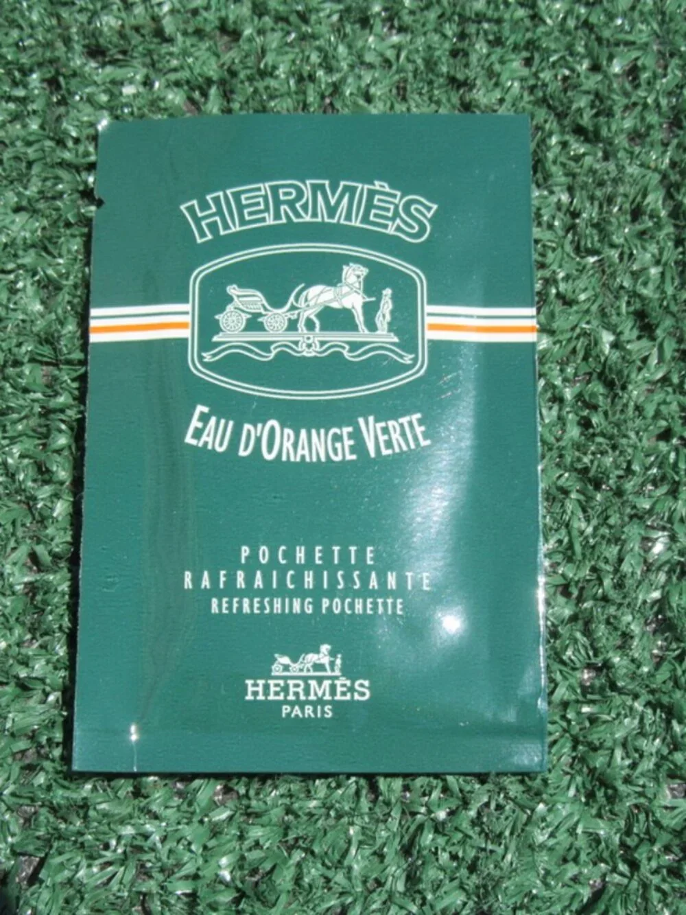 Lot of 16 Vintage Hermès Paris Eau D'Orange Verte Refreshing Pochette Packets